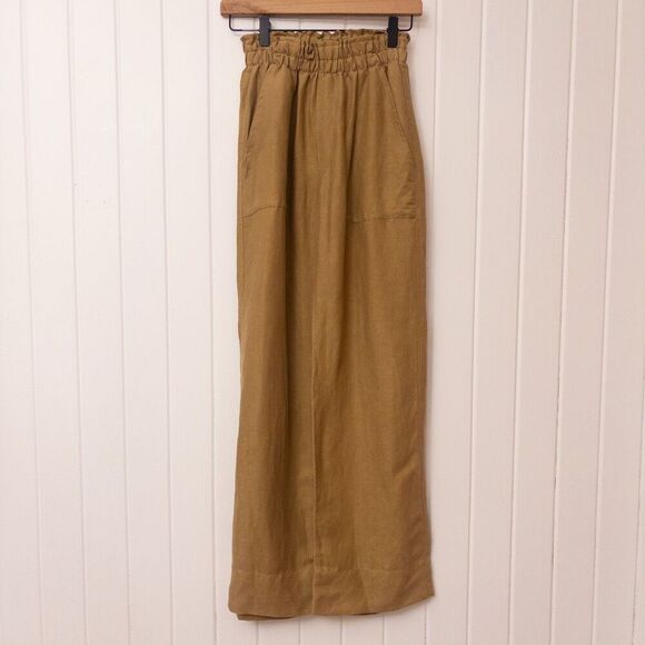 Natalie Busby Wherever Wide Leg Lyocell Linen Meadow Size XS - Picture 2 of 8